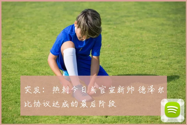 突发：热刺今日或官宣新帅 德泽尔比协议达成的最后阶段